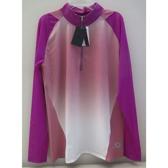 Nike Jordan CU6370 Women's Sz 3XL Multicolor Jumpman Pullover Top 1/2 Zip Top - Picture 1 of 16